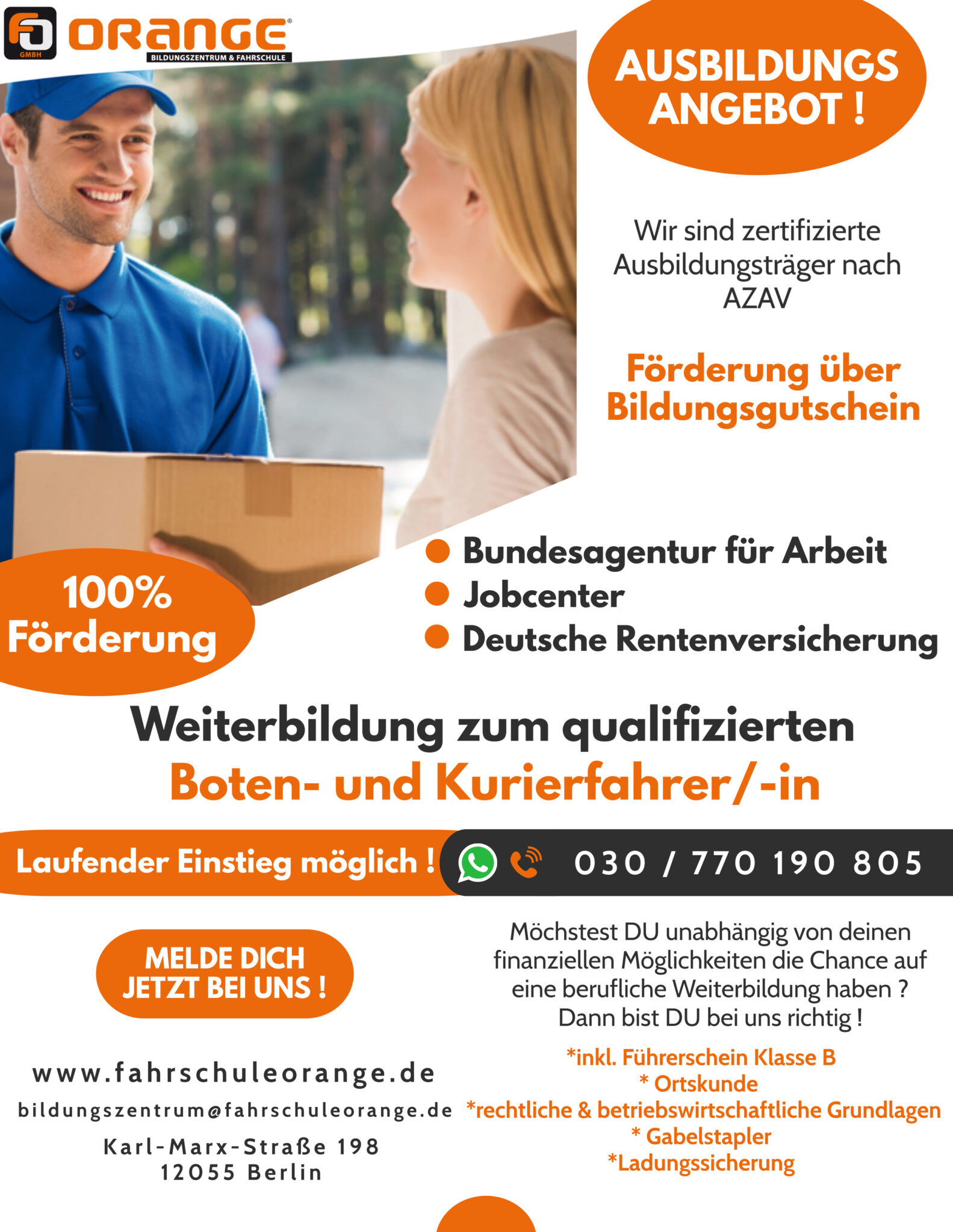 Fahrschule Orange Preise